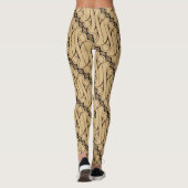 Batik Parang, indonesisches Muster, Javanisch, eth Leggings (Rückseite)