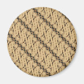 Batik Parang, indonesisches Muster, Javanisch, eth Magnet (Vorne)