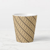 Batik Parang, indonesisches Muster, Javanisch, eth Milchtasse (Vorderseite)