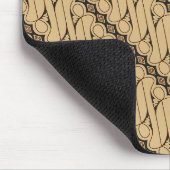 Batik Parang, indonesisches Muster, Javanisch, eth Mousepad (Ecke)
