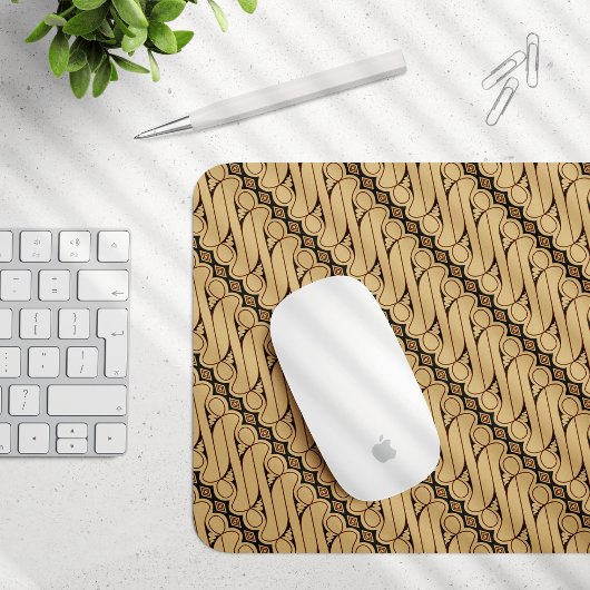 Batik Parang, indonesisches Muster, Javanisch, eth Mousepad