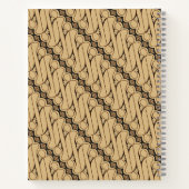 Batik Parang, indonesisches Muster, Javanisch, eth Notizblock (Rückseite)