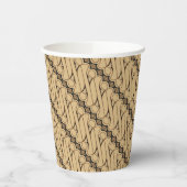 Batik Parang, indonesisches Muster, Javanisch, eth Pappbecher (Links)