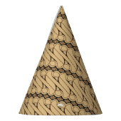 Batik Parang, indonesisches Muster, Javanisch, eth Partyhütchen (Links)