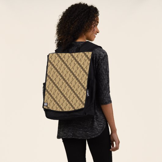 Batik Parang, indonesisches Muster, Javanisch, eth Rucksack (Ausgewaschen)