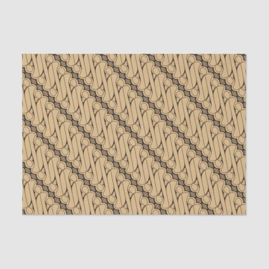 Batik Parang, indonesisches Muster, Javanisch, eth Seidenpapier (Vorderseite)