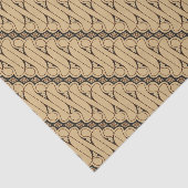 Batik Parang, indonesisches Muster, Javanisch, eth Seidenpapier (Ausschnitt)