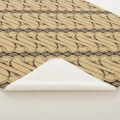Batik Parang, indonesisches Muster, Javanisch, eth Sherpadecke (3/4)