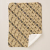 Batik Parang, indonesisches Muster, Javanisch, eth Sherpadecke (Vorderseite)
