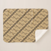Batik Parang, indonesisches Muster, Javanisch, eth Sherpadecke (Vorderseite (Horizontal))