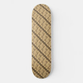 Batik Parang, indonesisches Muster, Javanisch, eth Skateboard (Vorderseite)