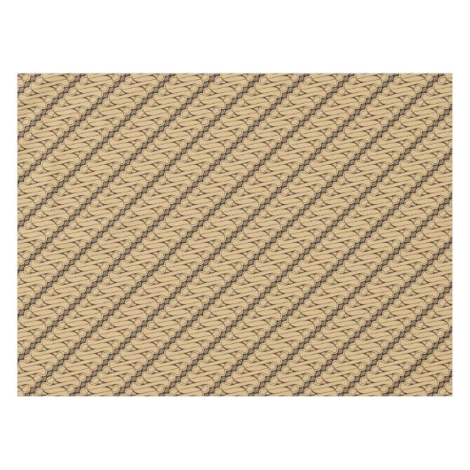 Batik Parang, indonesisches Muster, Javanisch, eth Tischdecke (Vorderseite (Horizontal))