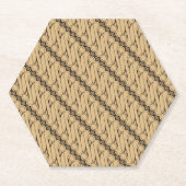 Batik Parang, indonesisches Muster, Javanisch, eth Untersetzer (Vorderseite)