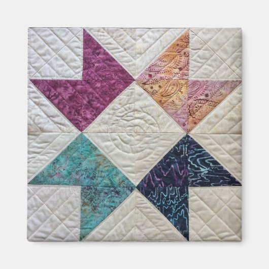 Batik Quilt Magnet (Vorne)