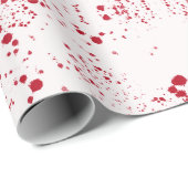 Batik Scatter© red Geschenkpapier (Rolleneckpunkt)