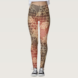 Batik-Schönheit: Malaysisches künstlerisches Wunde Leggings