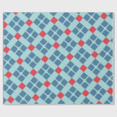 Batik Schwarz-Minimal-Muster Geschenkpapier (Flach)