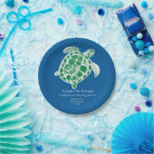 Batik Sea Turtle Kids Birthday Party Paper Plates. Pappteller (Party)