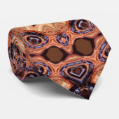 Batik Star Choc Earth Pattern Krawatte (Gerollt)