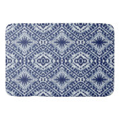 Batik Star n Diamond Shibori Indigomuster Badematte (Vorderseite)