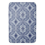 Batik Star n Diamond Shibori Indigomuster Badematte (Vorderseite Vertikal)