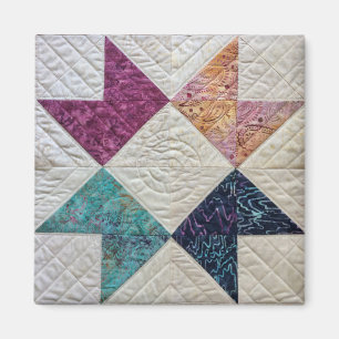 Batik-Steppdecken-Magnet Magnet