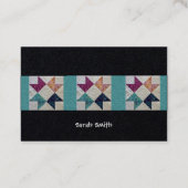 Batik-Steppdecken-Visitenkarten Visitenkarte (Rückseite)