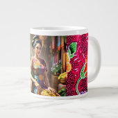 Batik und Schönheit im Herzen von Java Jumbo-Tasse (Vorderseite Rechts)