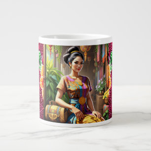 Batik und Schönheit im Herzen von Java Jumbo-Tasse
