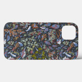 Batik Verlasse Blume schwarz Case-Mate iPhone Hülle (Rückseite (Horizontal))
