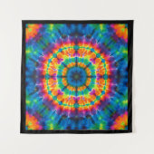 Batiken, lebendig gefärbt, Teppichwandbehang Wandteppich (Vorderseite (Horizontal))