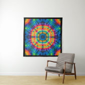 Batiken, lebendig gefärbt, Teppichwandbehang Wandteppich (Beispiel (Horizontal))