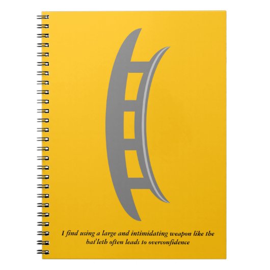 Bat'leth Spiralblock Notizblock (Vorderseite)