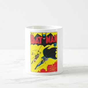 Batman #1 Comic wurde 1940 veröffentlicht und ist Kaffeetasse
