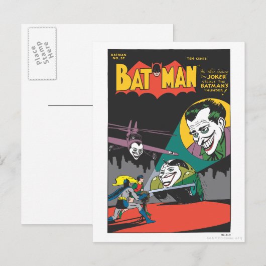 Batman #37 Comic Postkarte (Vorne/Hinten)