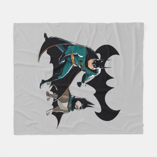 Batman & Ace Fleecedecke (Vorderseite (Horizontal))