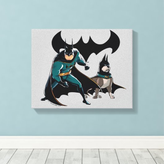 Batman & Ace Leinwanddruck (Insitu (Holzboden))