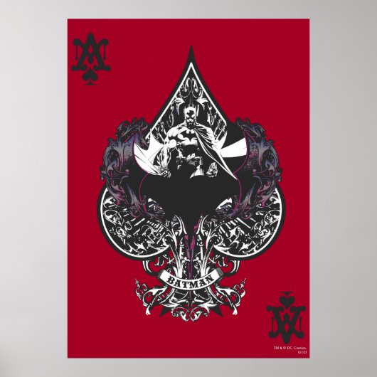 Batman Ace of Spaces Gotisches Wappen Poster (Vorne)
