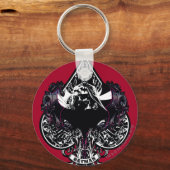 Batman Ace of Spaces Gotisches Wappen Schlüsselanhänger (Vorderseite)