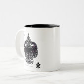 Batman Ace of Spaces Gotisches Wappen Zweifarbige Tasse (Vorderseite Links)