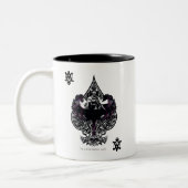 Batman Ace of Spaces Gotisches Wappen Zweifarbige Tasse (Links)
