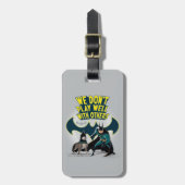 Batman & Ace - Wir spielen nicht gut mit anderen Gepäckanhänger (Vorderseite vertikal)