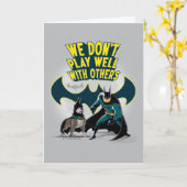 Batman & Ace - Wir spielen nicht gut mit anderen Karte (Gelbe Blume)