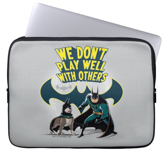 Batman & Ace - Wir spielen nicht gut mit anderen Laptopschutzhülle (Vorderseite)