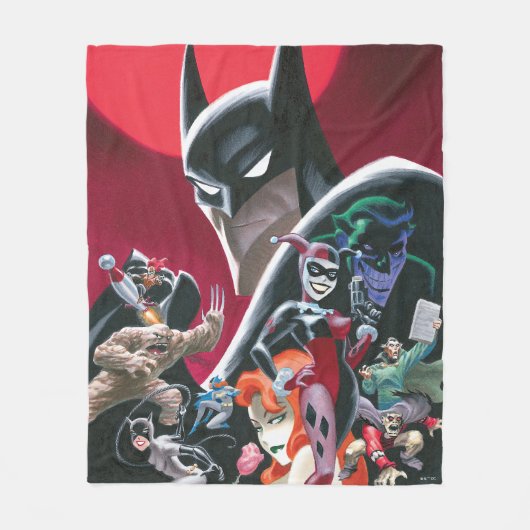 Batman Adventures Dangerous Dames & Demons Fleecedecke (Vorderseite)