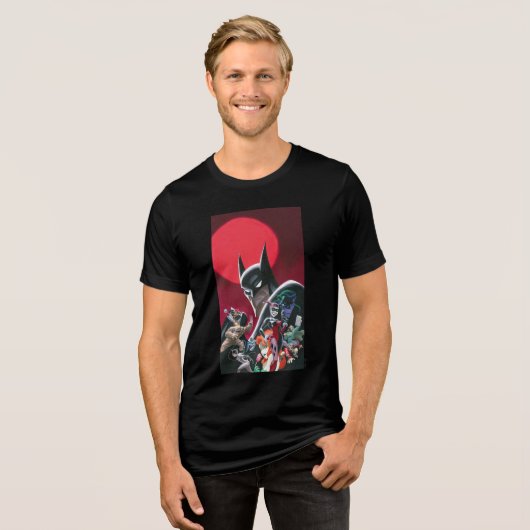 Batman Adventures Dangerous Dames & Demons Tri-Blend Shirt (Vorderseite voll)
