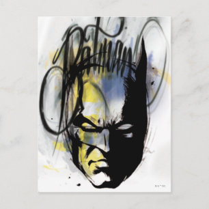 Batman Airbrush Portrait Postkarte