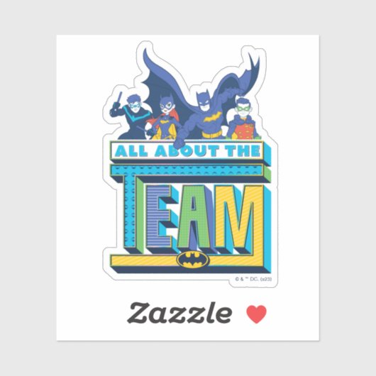 Batman | Alles über das Team Aufkleber (Blatt)