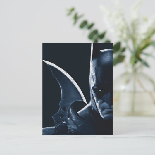 Batman: Arkham Asylum | Batman Closeup Postkarte (Stehend Vorderseite)