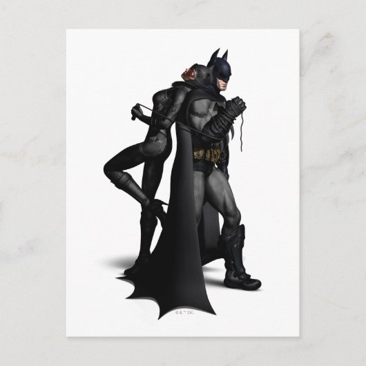 Batman Arkham City | Batman and Catwoman Postkarte (Vorderseite)